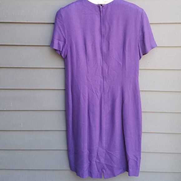 Purple Yves Cossette Mode Depeche Dress size 16 (check measurements) - Picture 10 of 11